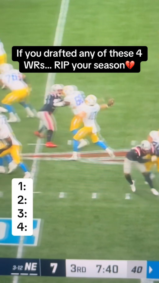 Your fantasy football season is already cooked if you drafted these 4 WRs💔
#fantasyfootball #fantasyfootballadvice #fantasyfootballtips #nflfootball #nfl