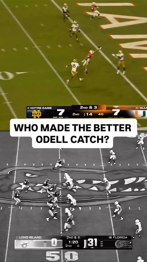 CJ DANIELS WITH AN INSANE CATCH TO MATCH VERNELL BROWN’S CATCH!

#miamihurricanes #floridagators #gatorsfootball #hurricanesfootball #cfb #collegefootballhighlights #collegefootballsaturday