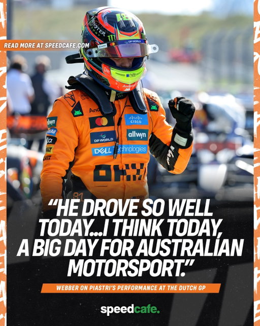 It’s a good day to be Aussie🇦🇺 

#f1 #formula1 #piastri #webber #motorsport #racing #cars #f12025 #netherlands #dutchgrandprix #dutchgp