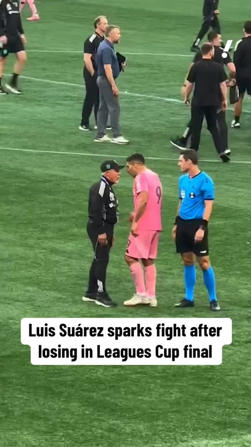 Inter Miami striker Luis Suárez allegedly spat on a Sounders security guard after losing the Leagues Cup final.
