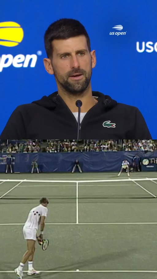 Novak Djokovic reflects on being the oldest man to reach the US Open quarterfinals since Jimmy Connors’ legendary run in 1991.