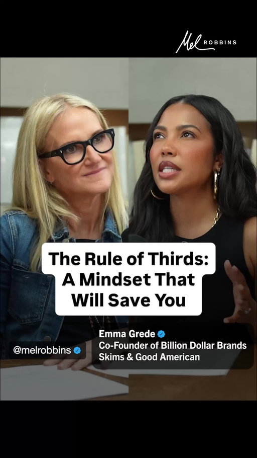 This is the truth when it comes to chasing your dreams and achieving your goals…

A third of the time, you’ll feel great. 
A third of the time, you’ll feel meh. 
And a third of the time, you’ll feel awful.

That’s not failure. That’s life.

Even @emmagrede, founding partner of SKIMS, cofounder & CEO of Good American, and host of @aspirewithemmagrede, has gone through what she calls the “Rule of Thirds.”

The problem is, we’ve been conditioned to think every day should feel amazing. 

That if things aren’t going well, we’re doing something wrong. 

But the truth is, the lows and the in-between days are part of the process too.

When you accept that, you stop fighting yourself. You stop quitting when it feels hard. And you stay in the game long enough to win.

This episode is the most motivational conversation I’ve ever had. 🎧 “If You Only Listen to One Podcast Today, Make It This One.”