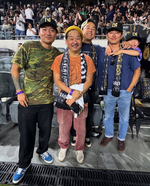 LAFC ⚽️ @hm_son7 Home Debut 🇰🇷 @dumbfoundead @steveyeun @lafc @lafc3252