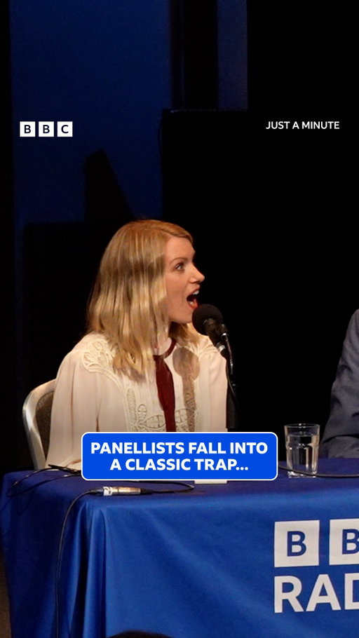 That was a classic trap! 😂

Sue Perkins challenges Paul Merton, Julian Clary, Paterson Joseph and Rachel Parris to speak for 60 seconds without repetition, deviation or hesitation.
Just a Minute | Listen on BBC Sounds