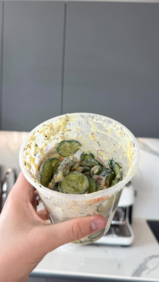 Reminder this cucumber salad exists (lowkey like it better with baby cucumbers…)