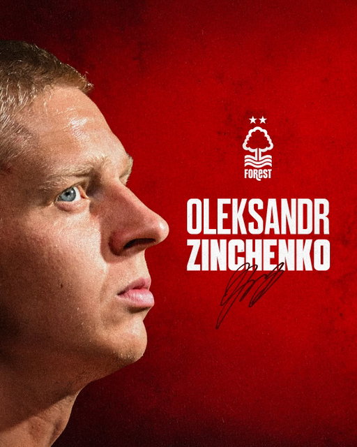 Welcome to Nottingham Forest, Oleksandr Zinchenko! 🙌