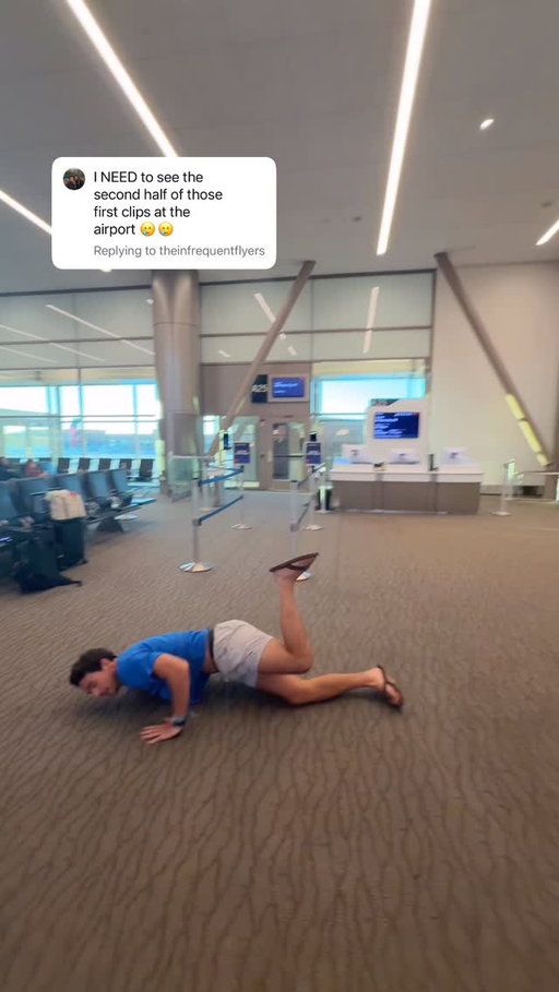 the part we usually edit out…😳

boarding group 6 energy causing chaos (& embarrassing ourselves) at the gate 😂

if you saw two adults jumping off chairs at the SLC airport… no you didn’t 🫣