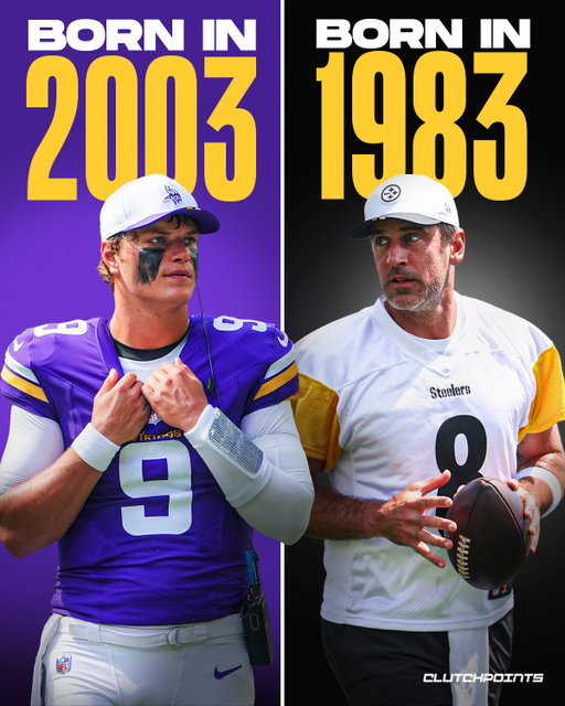Aaron Rodgers is the oldest active player in the NFL at 41 years old. 

On the other end, J.J. McCarthy at just 22 years old, is the youngest starting QB in the league. 

To put it in perspective: when Rodgers was drafted back in 2005, McCarthy was only 2 years old. 

That’s how long Rodgers has been holding it down at QB. 

The NFL is a timeline like no other.

One QB just getting started, another still refusing to let go. 

Unc Rodgers vs the kid. 

The past and the future, colliding on the same field.