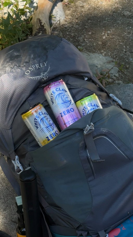 #ad redefining happy hour with @whiteclawcanada Zero Proof in the backcountry ⛺🌲🥾   #19+