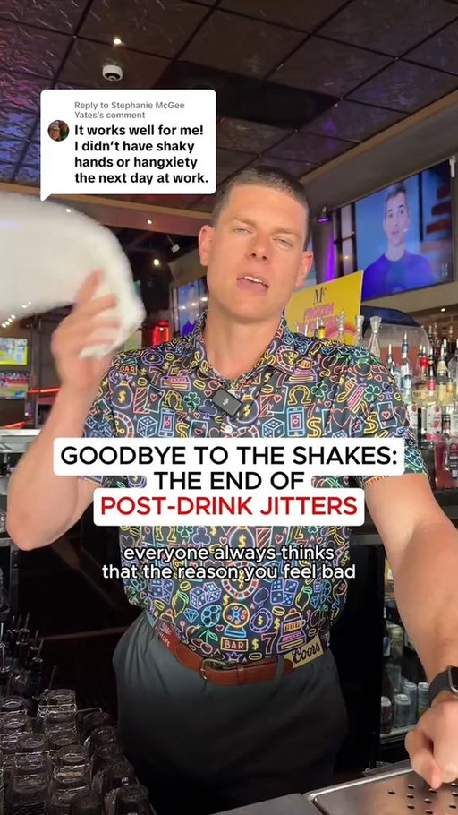 Post-drinking shakes happen bc of this… #GABArebound #Cheers #Restore #DHM #behindthebar