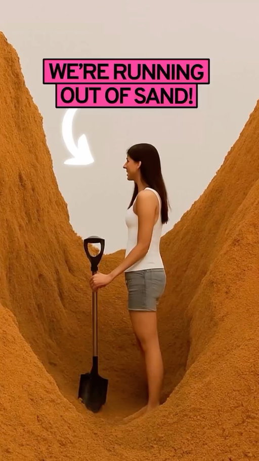 This might sound crazy—but we’re running out of sand.

Not the kind on beaches. The kind we build cities with. 

Here’s what’s going on—and how it affects you

Sand is the second most-used resource on Earth—right after water! 

We use around 50 billion tons every year. 

It’s in glass. Concrete. Even microchips.

But not all sand works.

Desert sand is too smooth.

Beach sand is often off-limits.

So where do we get it?

Mostly from riverbeds and seabeds.

And we’re mining them faster than nature can recover—causing floods, destroyed ecosystems and other environmental disasters. 

We don’t have much time to fix this.

But some of the world’s brightest minds are stepping in.

In Australia, one startup turns demolished buildings into usable sand.

Others are 3D-printing homes from desert sand and bacteria.

We’ve got a long way to go—but innovations like this let us keep building the future without wrecking the planet

Let me know if you want a full explainer video and follow for more optimistic tech videos!
