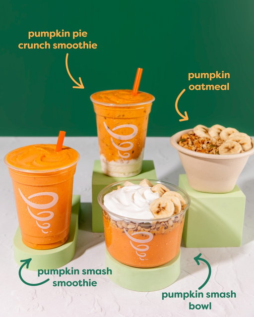 Enjoy pumpkin the cool way with our Pumpkin Lineup!

(unless you're into oatmeal, that's warm... and delicious)