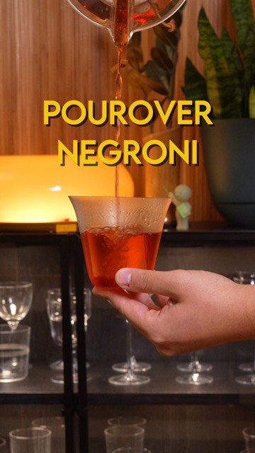 Pourover Negroni

Mezcal, Campari, Sweet Vermouth, Coffee

On today’s episode of Cafe MSG we’re going to use a mezcal negroni to brew coffee. This isn’t a new concept, James Hoffman @jimseven , Kwant @kwantmayfair , and various others have covered it, but I think its just a cool method to add a twist to a classic negroni when entertaining people (the theatre! the ritual!) 

2 oz mezcal

2 oz sweet vermouth

2 oz Campari

1 oz water

15 g medium fine ground coffee beans

Add mezcal, sweet vermouth, Campari, and water to a vessel and store in fridge until cold/ ready to use. When ready to serve, add coffee grinds to a dripper, then pour the negroni over the coffee grinds. Wait for it to finish steeping and filtering, about 5 minutes, then serve.

#punchdrink #cocktails #drinks #bartender #mixology #cocktail #bartenderlife #stircrazycocktails #cocktailbar #cocktailsgram #cocktailtime #cocktailhour #cocktailculture #drinksphotography #mixologists #mixologyguide #cocktaillovershappy #thirsty #happyhour #mixologia #cocktailporn #gastronomy #cocktailoftheday #negroni #mezcal #coffee