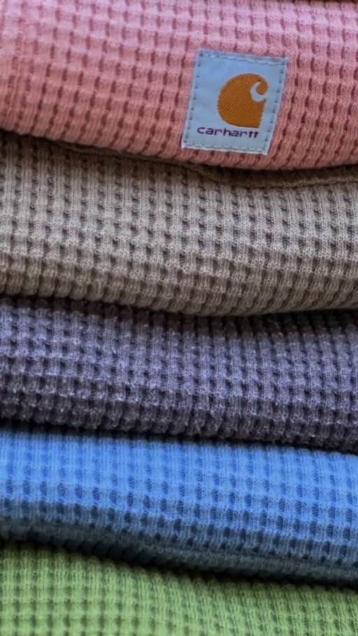 Big shirt energy. Waffle knit. Heavy weight. Six colors of oversized perfection.