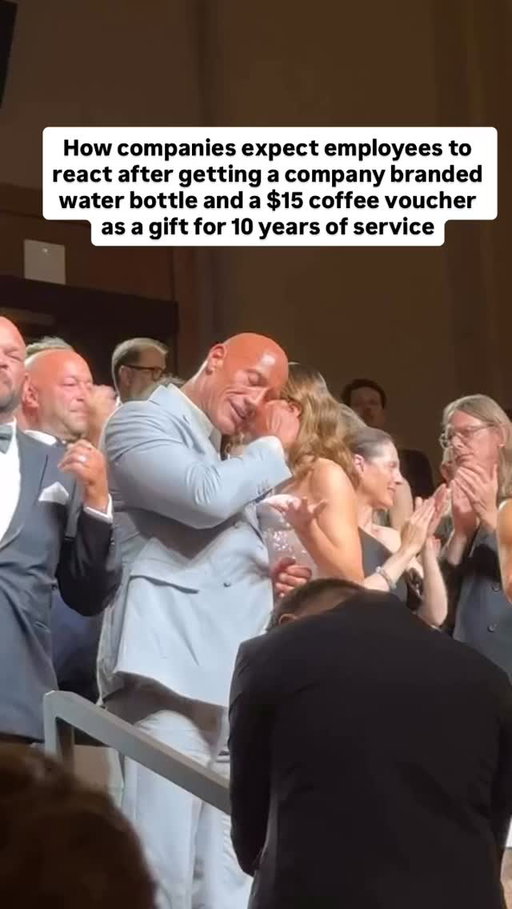 All those years of service. Worth every second.