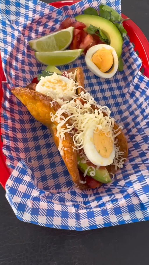 I’ve finally figured out how to make tacos into next level food for my family! Introducing, my hard taco shell made from 2 @australianeggs 

For the taco shells, just crack open two eggs into a mixing bowl and add a pinch of salt, pinch of smoked paprika and a pinch of cumin. Give it a light whisk and pour straight into a little frying pan. Lightly cook both sides and make sure your oven is turned on.

Place the egg, which now looks like a soft tortilla, over two of the metal grills and let the rest hang over. Turn on either grill or oven to 180 till the shells are formed.
To dress it up make sure you add some extra Aussie Eggs on top! Enjoy.

#australianeggs #eggtacoshell #taco #ad