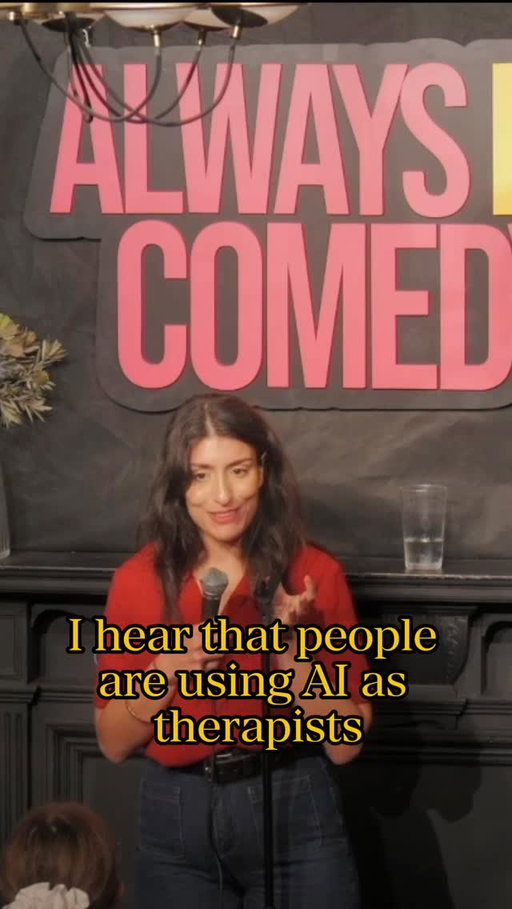 Using AI for therapy? 🤖 

#standup #ukstandup #chatgpt #aitherapy #jokes #celyaab