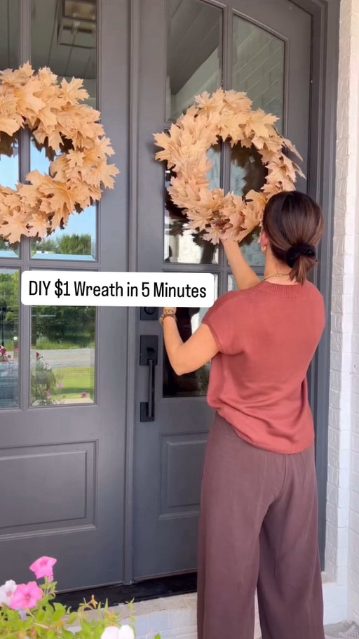 ✨ DIY Wreath in Under 5 Minutes ✨
Who knew a $1 pool noodle could turn into the prettiest wreath? 🍂

Here’s how:
	1.	Bend your pool noodle into a circle and secure the ends tightly with tape.
	2.	Wrap your garland around the circle (trim off extra or layer twice for a fuller look).
	3.	Use sewing pins tucked under the leaves to secure everything in place.

And just like that—you’ve got a gorgeous wreath for the cost of a garland! 🙌 I already had the pool noodle, but you can grab one for about a dollar.

The best part? Swap out the garland for any season and you’ll never need to buy an overpriced wreath again.

Save this for later + send it to a friend who loves a good DIY on a budget! 🧡

Of the almost 6M views last year, are you one that tried it?

#falldecor #wreathDIY #budgetfriendlydecor #fallcrafts #diyhomedecor