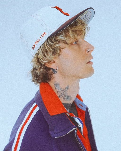 for the land 😈

mgk teamed up with the Cleveland Guardians and @NewEra to drop Lost Americana caps - available now ⚾
