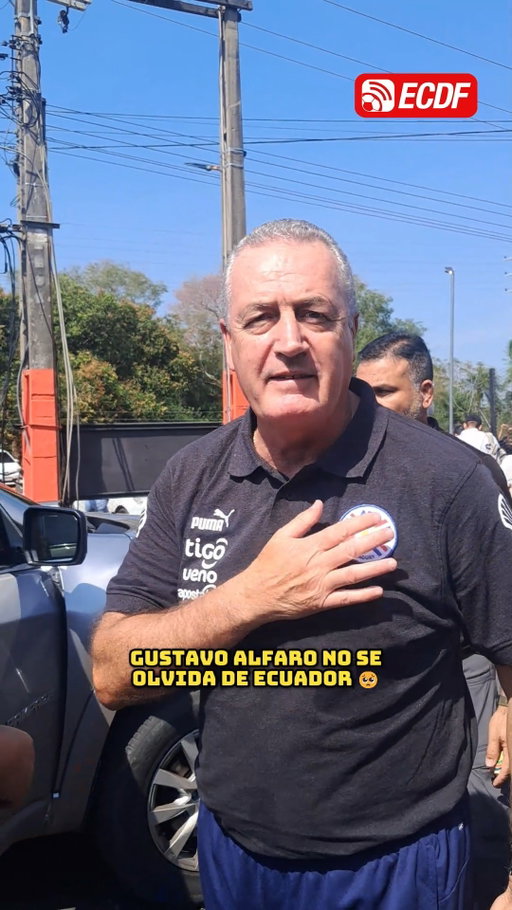 ¡CON ALFARO INICIÓ TODO! 🥺🇪🇨

Gustavo Alfaro, DT de Paraguay, envió un saludo a todos los ecuatorianos. 🫂

El entrenador argentino estuvo al mando de La Tri en las Eliminatorias rumbo a Catar 2022, logrando la clasificación a nuestro cuarto Mundial. 🏆

¡Éxitos siempre, profe! 👏

📹 @manuugarciaa
