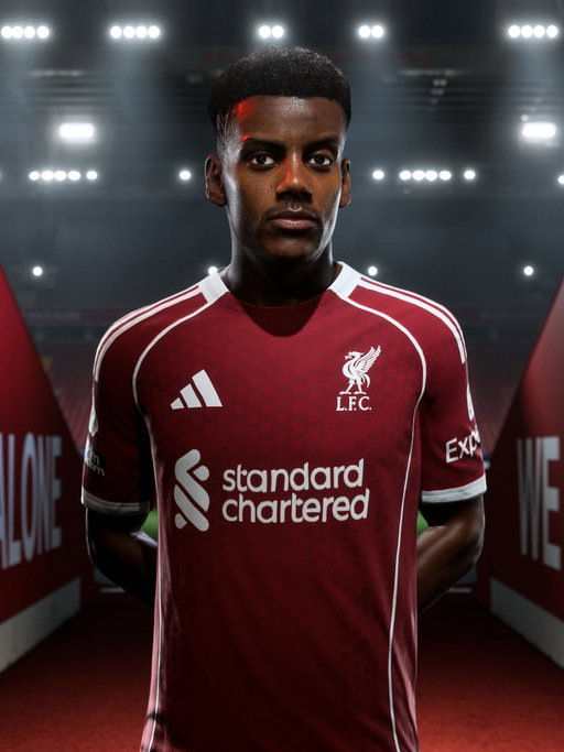 A first look at @alex_isak in #FC26 as a @liverpoolfc player.