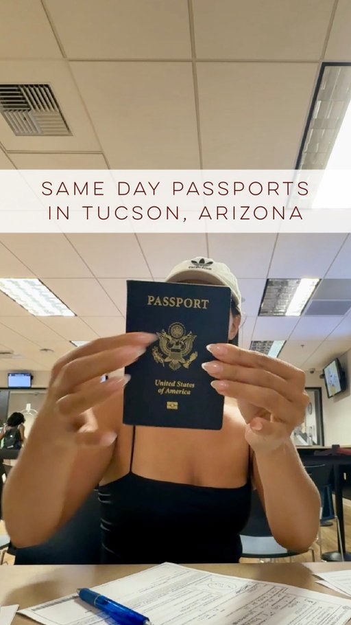 SAME DAY PASSPORTS in Tucson, Arizona! This was a LIFESAVER when I realized I was overdue for a new passport and I had my European trip coming in less than 3 weeks 🫢

PLEASE NOTE: same day passports are given when you have international travel coming up in 3 DAYS. Appointments MUST be booked. 

For an expedited passport, you may book your appointment within 14 DAYS of your travel date

All this said - if you have time to get your passport I do recommend getting it at a normal time frame. A little reminder that “same day” is reliant on the agent helping you. I got mine priority shipped to me within 3 days! 

Safe travels!! ✈️🌎🫶🏼