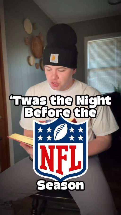 ‘TWAS THE NIGHT BEFORE THE NFL SEASON!🤩🤣🏈 #nfl #football #sports #skit #funny
