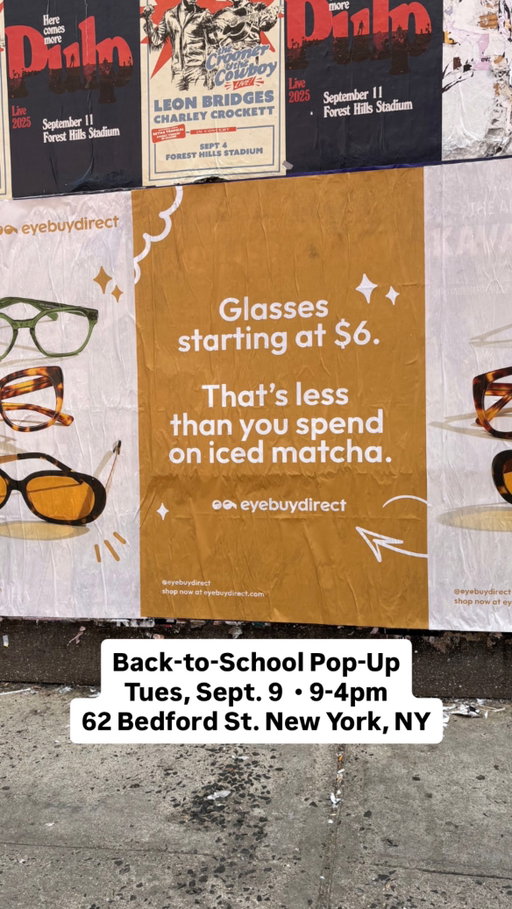 $6 frames…cheaper than your matcha latte. Next week, they’re both on us. 👀

NYC, the countdown to 9.9.25 is on. Don’t miss it. 📍

@bedfordstudionyc @shopgirlscrew