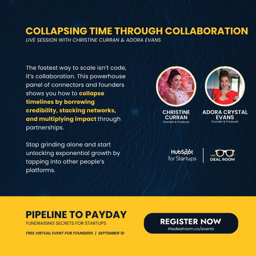 🚀 Founders, this one’s for you! 
.
@adorasgroove and I are so excited to be speaking at The Deal Room’s Startup Fundraising Secrets Event 💰 
.
the no-fluff, 3-hour virtual experience where top investors, operators, and founders get real about how to raise and scale in 2025. 🙌
.
Here’s why you need to be there:
✅ Learn what investors actually want right now
✅ Watch live pitches with expert feedback
✅ Build your investor pipeline using AI + automation
💰 Enter to win $75,000+ in cash & startup resources
.
No vague advice. No recycled clichés. Just real strategies and connections to help you get funded in the next 90 days.
.
👉 Register now, complete Step #2, and qualify for the $75K prize pool + bonuses. Don’t miss this chance to learn the playbook of the top 1% of founders in 2025. Link in bio 🔗 
.
✨ Let’s collapse time together and get you funded! @kylexkane @hubspot 
.
#TheDealRoom #StartupFunding #WomenWhoLead #DiningDivas #DestinationDivas #EntrepreneurLife #FundingSecrets