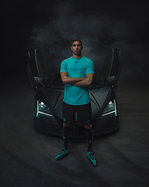 Stylish, powerful and extremely fast 🤧. Hakimi X Mansory have a lot in common. Introducing the Under Armour X Mansory performance collection. Exclusive collab dropping 09.09.25. Link in bio