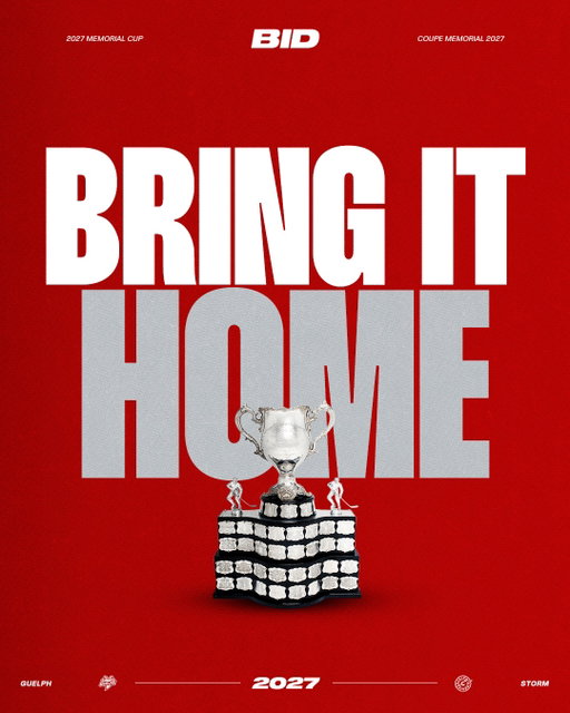 #BringItHome 🌪️

The Canadian Hockey League announced today that the Guelph Storm and Kitchener Rangers have been selected as the two finalist clubs in the bid to host the 2027 Memorial Cup presented by Kubota Canada.