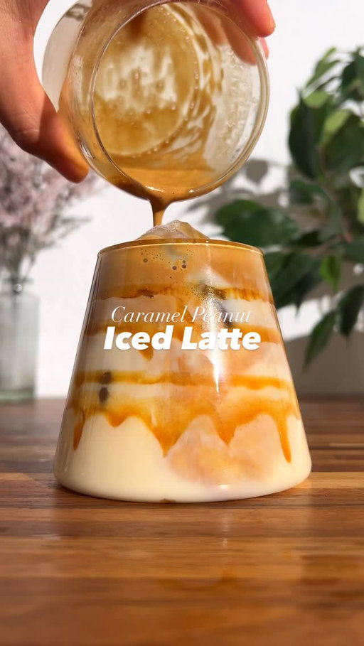 Caramel Peanut Iced Latte 🤎 Recipe 👇🏽

Recipe:
- brew a fresh double shot of espresso 
- mix it with 2 tsp of peanut butter (creamy not chunky!)
- add caramel syrup rings to your glass
(Tip: add the caramel syrup (half oz/ 15 ml) directly to the milk so it dissolves better)
- add ice to your final glass
- pour in 150 ml/ 5 oz of your milk of choice 
- add your peanut butter espresso on top

That’s it. Enjoy! 😁

#icedlatte #icedcoffee #coffeerecipe #caramel #peanutbutter