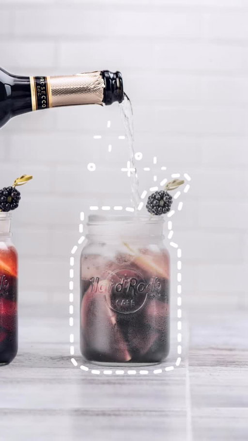 Our Blackberry Sparkling Sangria is calling… you must add Prosecco! 🍾
 
How many times did it take you to screenshot? 

Comment below! (Be honest…😜)
 
#HardRockCafe #HardRockCocktails #SignatureCocktails #BlackberrySparklingSangria