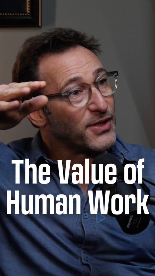 The value of human is going up because the value of machine is low says @simonsinek 

Assembly line products are perfect and not special. Your Pottery Barn mug is flawless in every way, but a Japanese ceramic mug made by hand—with imperfect sides and wonky glaze—is more beautiful.

It’s more beautiful because it’s human. Because it’s imperfect.

We’re starting to crave imperfect, handmade, hand-drawn, hand-conceived, handwritten. We want effort because effort has value.

In a world of algorithmic perfection, human flaws become features. 

Our inconsistencies, our struggles, our unique perspectives—these aren’t bugs to fix.

They’re what make us irreplaceable.

Comment “Simon” and I’ll DM you the latest episode of @findingmastery with @simonsinek 

#humans #findingmastery #mastery #mindset
