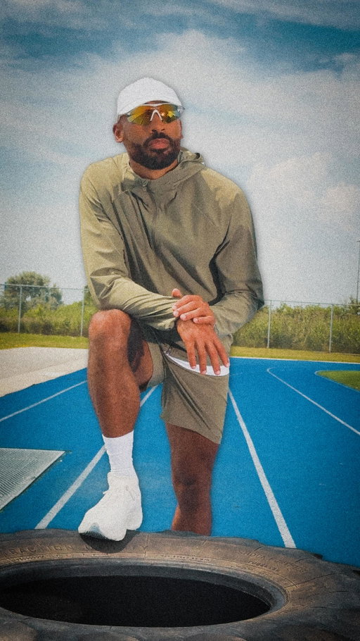 Every rep, every stride, every throw. Pace Breaker keeps up with Ambassador @damian.warner’s training with sweat-wicking tech built to go the distance.
