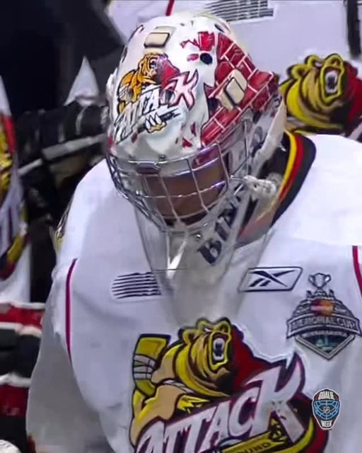After he backstopped the @attackohl to an @ohlofficial title in 2011, the @stlouisblues’ Jordan Binnington then starred at the #MemorialCup where he was named the tournament’s most outstanding goaltender! 

#NHLGoalieWeek