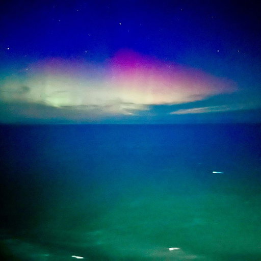 Not the best pics but got to see the Northern Lights the other night. The crazy thing is you couldn't see them with your naked eye. You had to put your phone on night mode and then when you take the picture you have to hold your phone still for a few seconds while it adjusts and takes the pic. And then you can see the lights. It was crazy!!!!