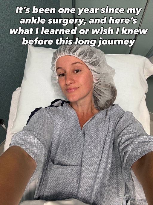 It’s been a year since my ankle surgery. It’s crazy how such a small thing can impact your everyday life… and still to this day. What a journey 😂🤪