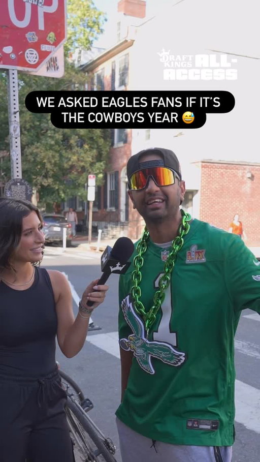 We asked Eagles fans if they believe it’s the Cowboys year before the DraftKings Ultimate Kickoff Party… and it went the way you’d expect 😅