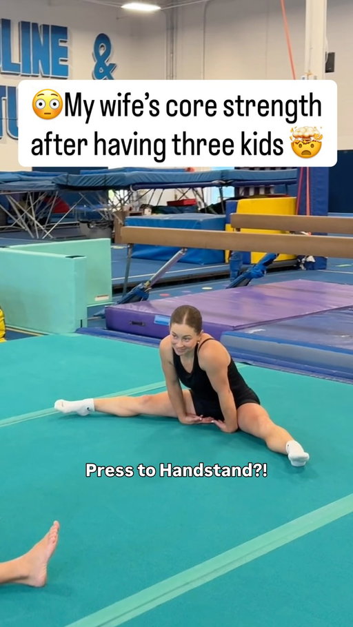 and honestly this is the least impressive thing about her @shawnjohnson . See more in the most recent YouTube video #marriage #gymnastics #presshandstand #wow