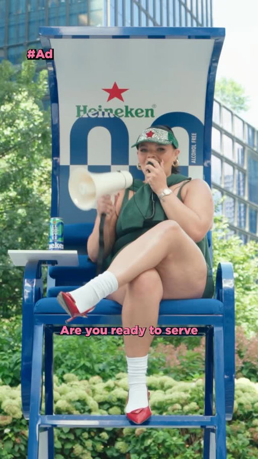 We’re serving major L0VE.L0VE energy all US Open long with Heineken 0.0 the perfect alcohol free brew that celebrates being the best you! L0VE.L0VE means 0.0 judgment when you choose a Heineken 0.0. #Ad 21+ @heineken_us #L0VEL0VE