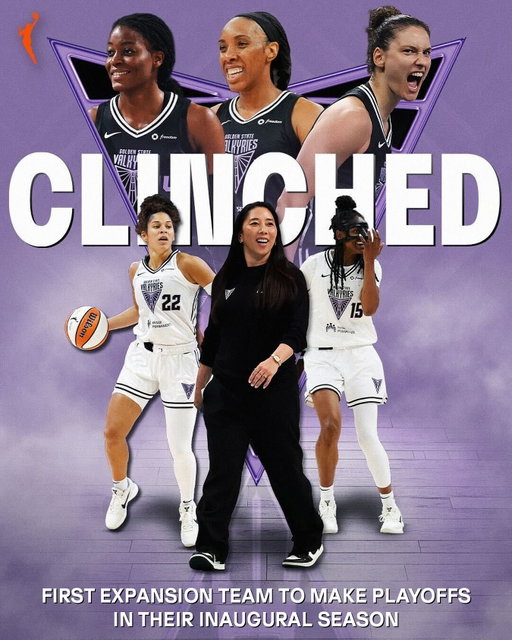 VALKYRIES. YEAR ONE. PLAYOFFS. ✅

The @valkyries are the first expansion team in WNBA history to reach the postseason in their inaugural season.

#WelcometotheW