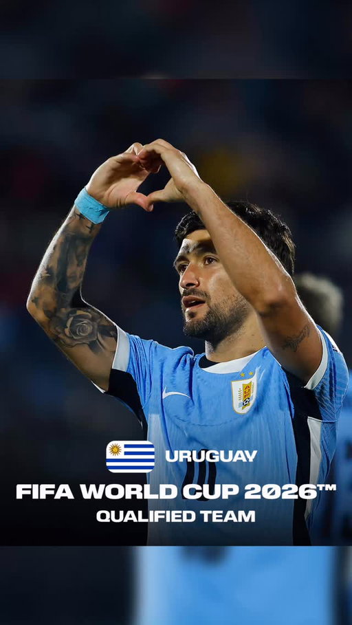 Felicitaciones a 🇺🇾 Uruguay por su exitosa campaña en las eliminatorias. Estamos encantados de darles la bienvenida a la Copa Mundial de la FIFA 2026 en 🇨🇦 Canadá, 🇲🇽 México y 🇺🇸 Estados Unidos. 👏

Uruguay tiene una enorme historia en el torneo: organizó la edición inaugural en 1930, levantó el trofeo en dos ocasiones y será una de las sedes de la celebración del centenario en 2030. Es muy meritorio que hayan sellado su plaza en Norteamérica el próximo año. ⚽️❤️

Many congratulations to 🇺🇾 Uruguay on your successful qualifying campaign, we are thrilled to welcome you to the FIFA World Cup 2026 in 🇨🇦 Canada, 🇲🇽 Mexico and the 🇺🇸 United States. 👏 

Uruguay has a rich FIFA World Cup tradition, having staged the first tournament in 1930, lifted the trophy twice, and is set to host the centenary celebration in 2030. It is fitting you have sealed your spot in North America next summer. ⚽❤️

#FootballUnitesTheWorld