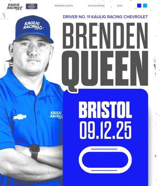 A new challenger has entered the arena… Brenden Queen will make his @nascar Xfinity Series debut next weekend at @itsbristolbaby! 🗡