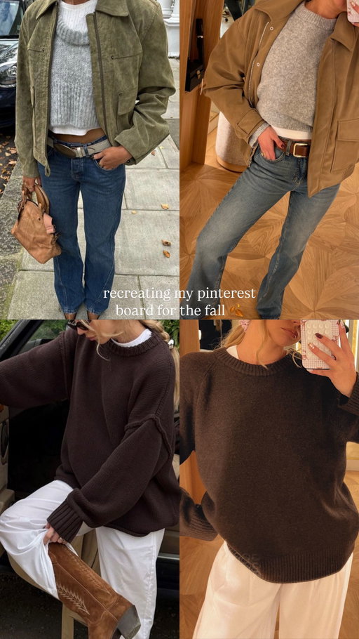 Meg Ryan x Lorelai Gilmore fall era loading… 
Lately I’ve been craving cozy neutrals, easy layers, and outfits that feel like a soft reset 🍂 So I took my Pinterest board straight to @dynamiteclothing ’s Royalmount store and recreated some of my fave pre-fall looks. It’s that perfect “still sunny, but maybe I’ll bring a jacket” energy ⛅️ #dynamitestyle #ad #pinterest #fallfashion