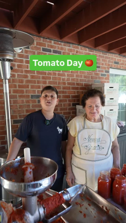 Tomato Day 2025 with my nephew @tonycashnyc 🍅🇮🇹