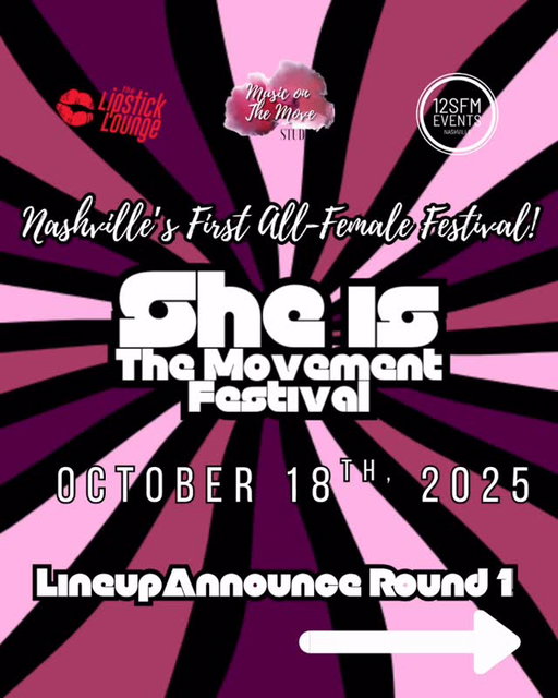 GET IT GIRLS! We are so excited to announce our first round of incredible artists joining us on October 18th for Nashville’s first ever all-female festival! 💖

You might recognize some of these faces from our @musiconthemovestudios showcases 👀 We’ll be introducing you to new faces & new music as well! 

Tickets are on sale NOW! Grab yours and be a part of #SheisTheMovement! 

#sheisthemovementfest #womensupportingwomen #nashville #allwomenfestival #staytuned #musicfestival #nashvillemusicfestival #ticketsonsale