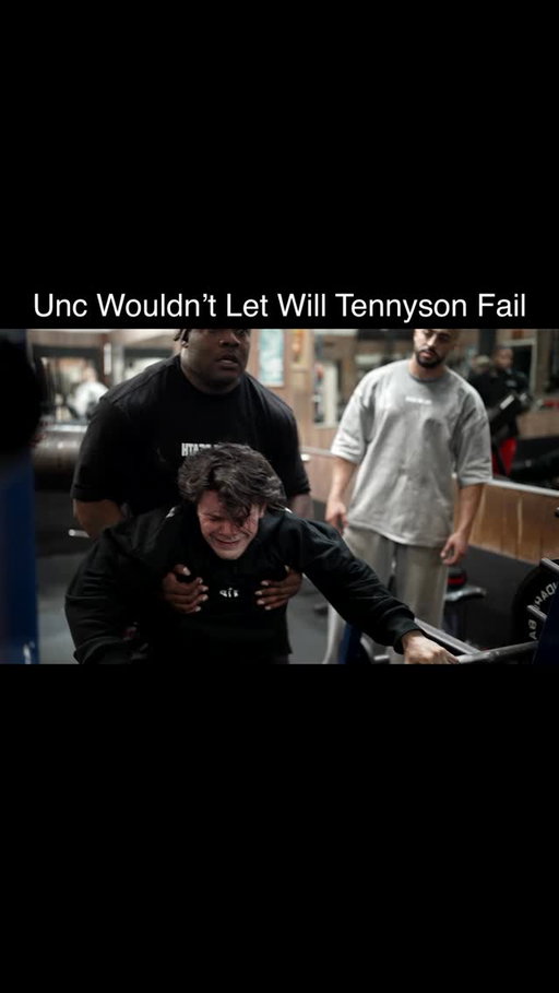 Unc wouldn’t let Will Tennyson fail #gym #motivation