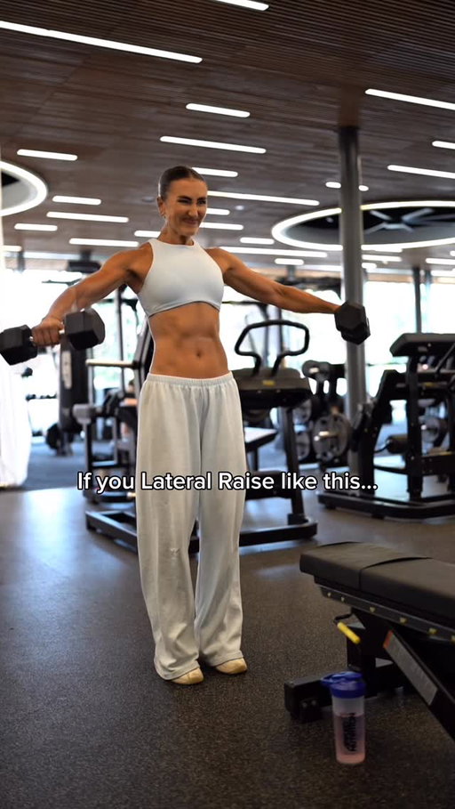 If you struggle with Lateral Raises try this simple hack 💪🏼

The one thing I regularly see is people using momentum and their hips to raise the dumbbells in a lateral raise. 

Note: YES there will always be some type of small movement through your body this is NORMAL but what you don’t want to do is jolt your entire body to lift the weights up! 

Tips:

If you’re a beginner and new to weight training then start off light! Don’t think you can lift the 5kg’s up just because your friends can! 

Beginner gains - you WILL be able to gradually increase your weights quite frequently and even more so than someone who’s advanced and been training for years! So take advantage of this time, be consistent and increase the weights when you feel ready! 

If you can do more than 10 reps with the weight you’re currently using then it’s time to increase it! Even if you can only do 2-3 reps with the heavier weight - use it and then drop the weight to a lighter one and carry on the set up until 8-12 reps! 

Let me know if you want more tips like these! 💪🏼🫶🏻

#shoulders #upperbodyworkout #lateralraises #shoulderworkout #weighttrainingforwomen