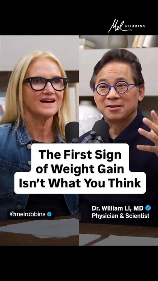 I couldn’t believe @drwilliamli told me THIS is where you start gaining fat first…

It doesn’t start with your belly or your thighs... It starts with your tongue. 🤔

Yes, you read that right.

Clinical research shows that one of the first places your body stores fat is in the back of your tongue, and that’s why sudden snoring can actually be an early sign of weight gain.

Dr. Li is a world-renowned physician, scientist, and bestselling author with 30+ years of research on metabolism and health that has impacted millions of people. And in this episode of The Mel Robbins Podcast, he’s busting myths with brand new research and sharing the science you need to reset your body’s natural fat-burning system.

This episode will completely change the way you think about weight, metabolism, and your health.

Listen now! 🎧 “Do THIS to Boost Your Metabolism, Lose Fat, & Feel Better Now With Dr. William Li.”